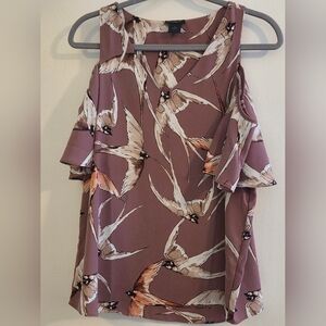 Ann Taylor Bird Swallow Blouse